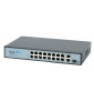 MaxLink PSAT-19-16P-250 PoE switch, 18x LAN/16x PoE 250m, 1x SFP, 802.3af/at, 150W