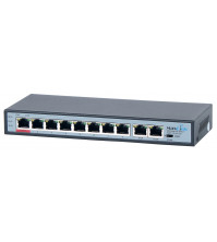 MaxLink PSBT-10-8P-250 PoE switch, 10x LAN/8x PoE 250m, 802.3af/at/bt