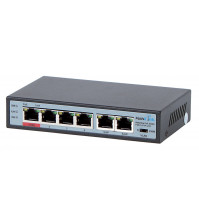 MaxLink PSBT-6-4P-250 PoE switch, 6x LAN/4x PoE 250m, 802.3af/at/bt