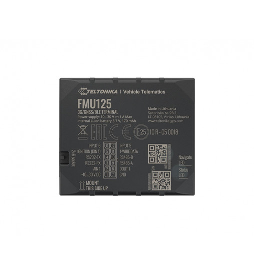 Teltonika FMU125 Advanced 3G Terminal With RS485/RS232 Interfaces